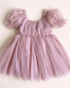 Gardenia Dusty Rose Flower Girl Dress