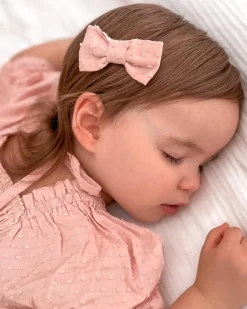 Georgette Dusty Rose Baby Girl Romper