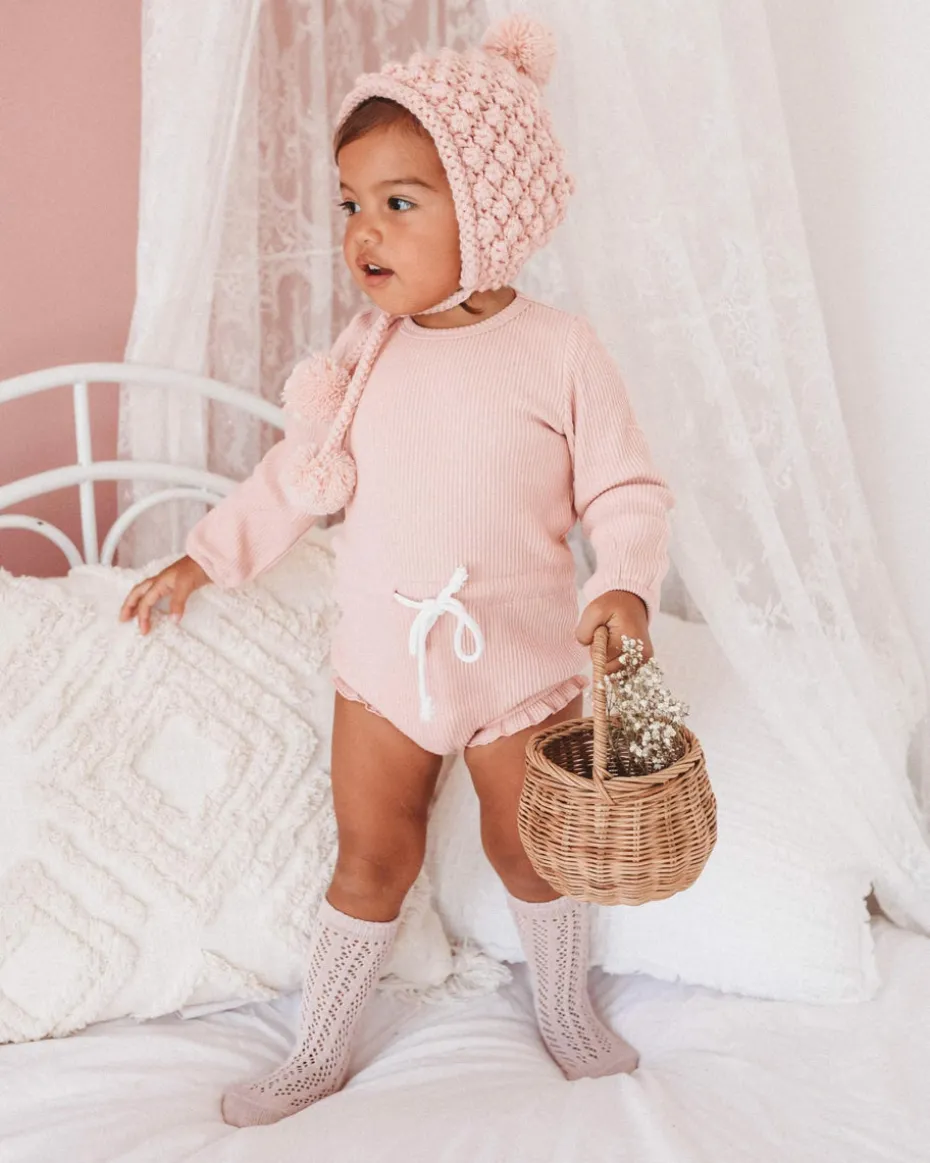 Girls Effie Dusty Pink Socks