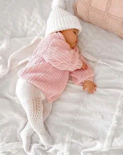 Girls Sadie White Tights