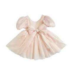 Hattie Belle Petal Pink Girls Party Dress