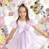 Hattie Belle Purple Pearl Girls Party Dress