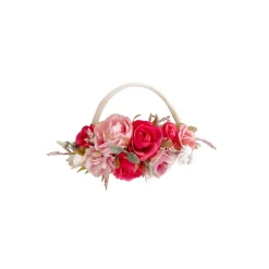 Heidi Fuchsia Pink Stretch Baby Girls Flower Crown