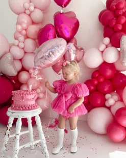 Heidi Fuchsia Pink Stretch Baby Girls Flower Crown