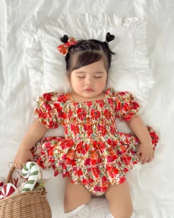 Henrietta Rose Baby Girl Floral Romper
