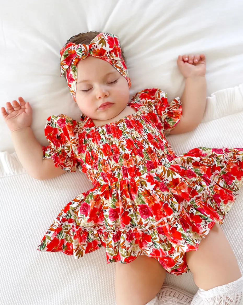 Henrietta Rose Baby Girl Floral Romper