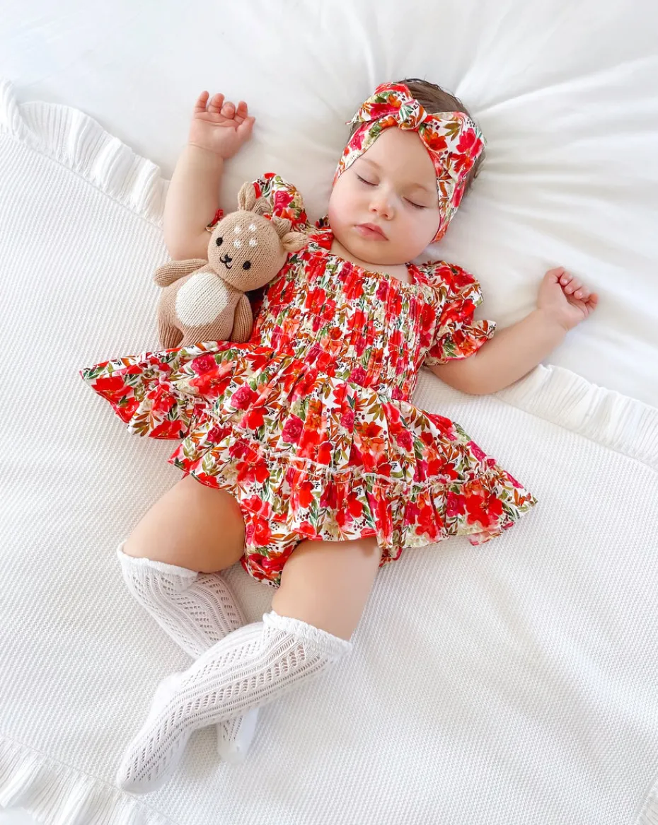 Henrietta Rose Baby Girl Floral Romper