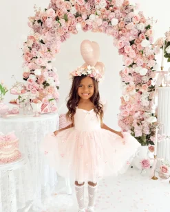 Isabelle Pink Girls Flower Crown