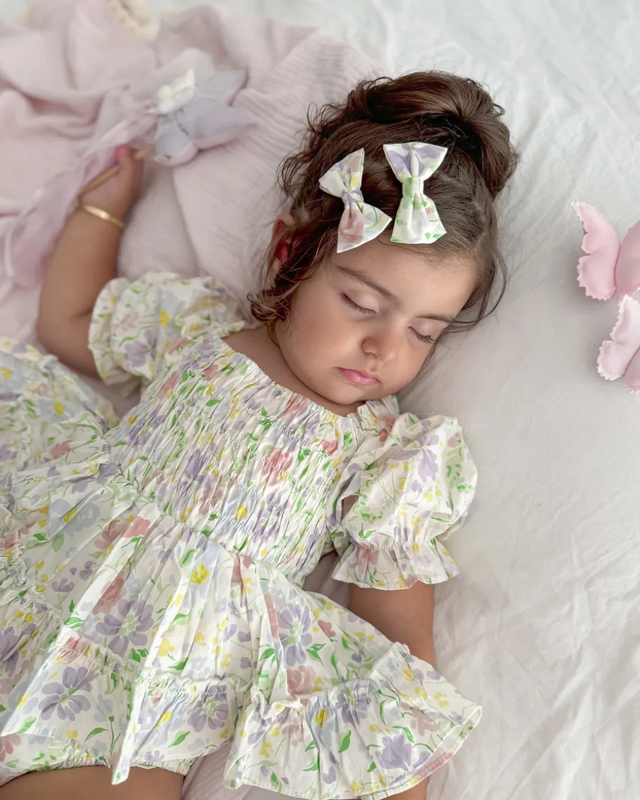 Isadora Bloom Baby Girl Floral Romper