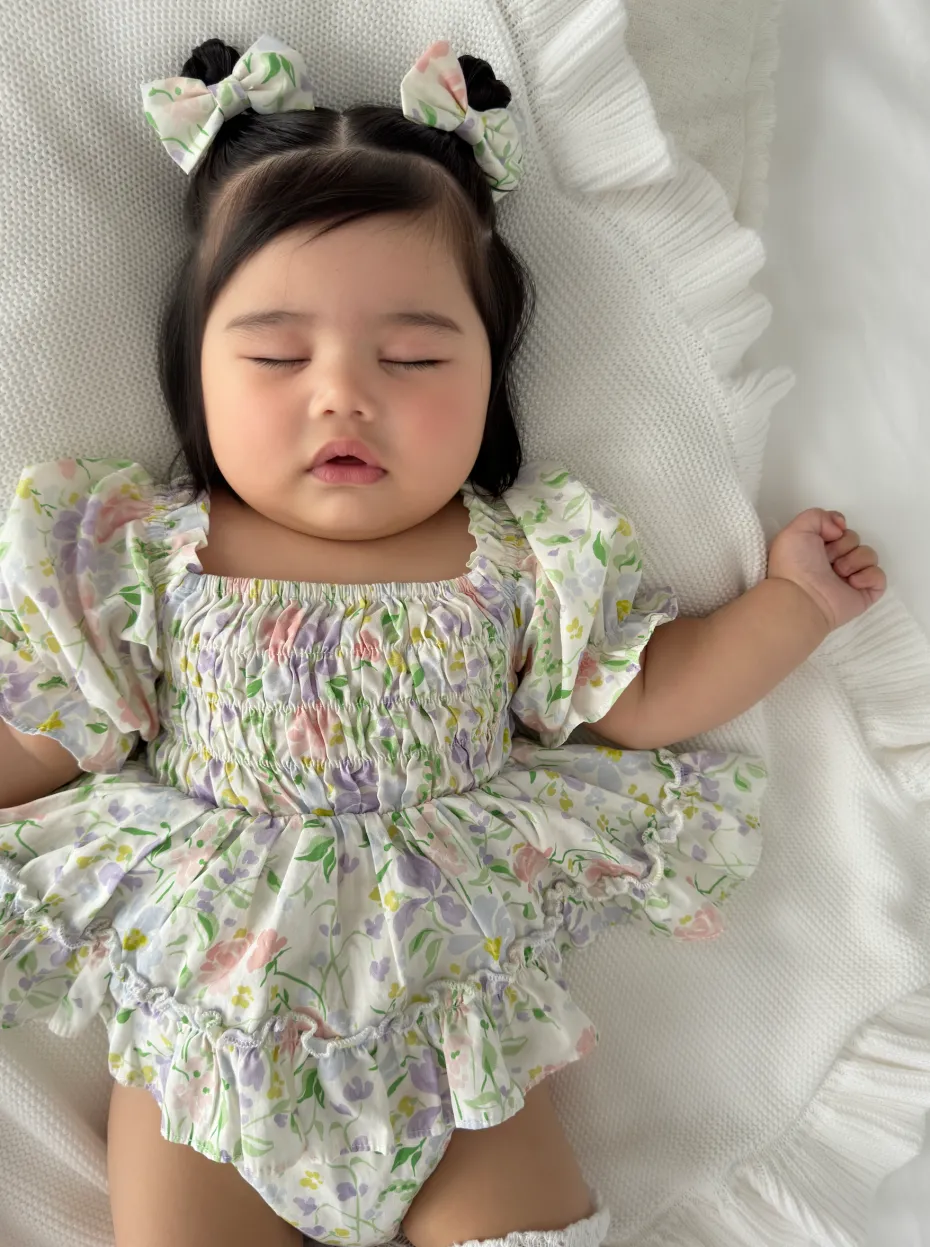 Isadora Bloom Baby Girl Floral Romper