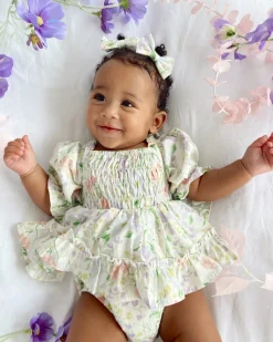 Isadora Bloom Baby Girl Floral Romper
