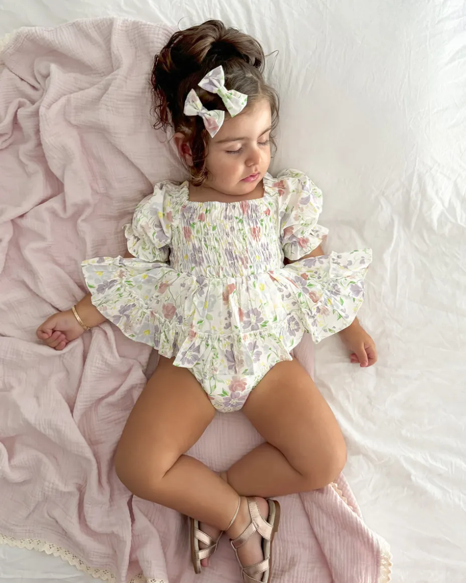 Isadora Bloom Baby Girl Floral Romper