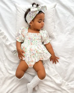 Isadora Bloom Baby Girl Floral Romper