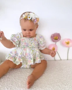 Isadora Bloom Baby Girl Floral Romper