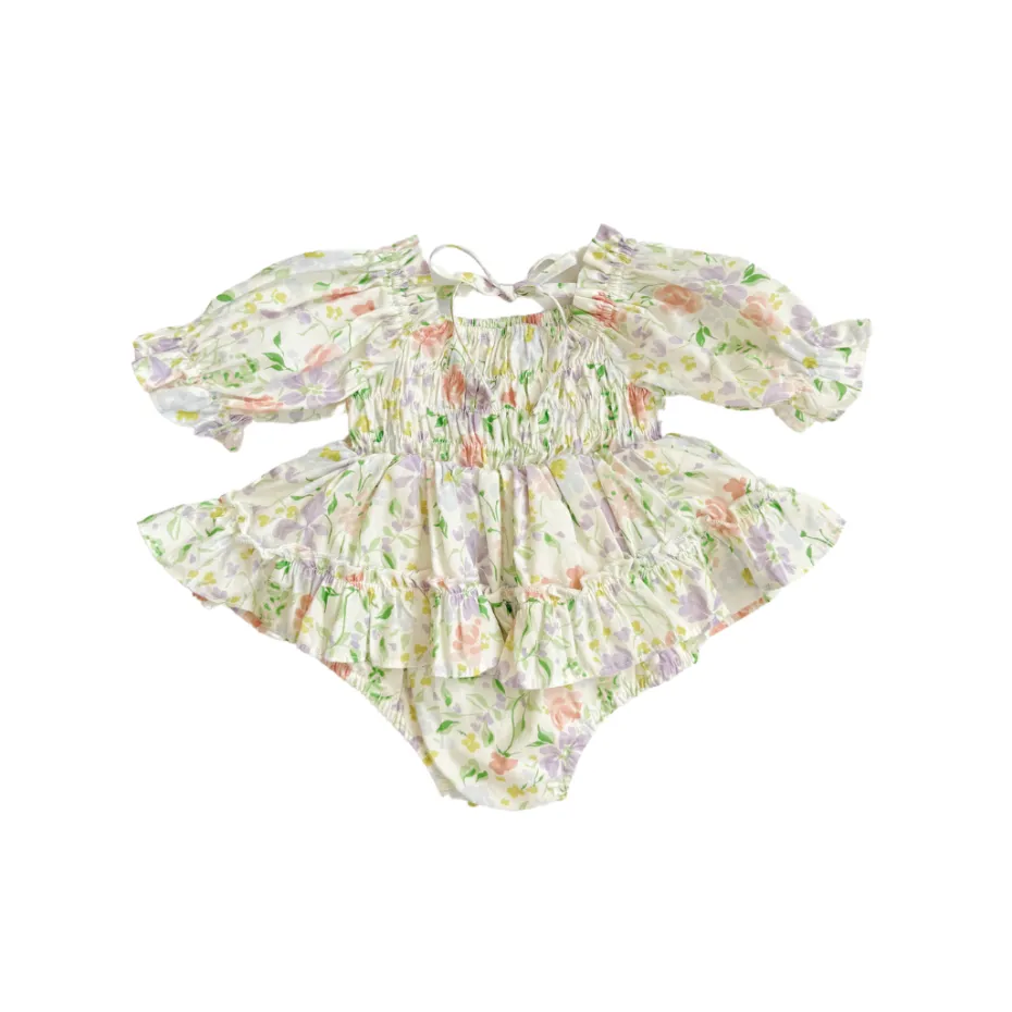 Isadora Bloom Baby Girl Floral Romper