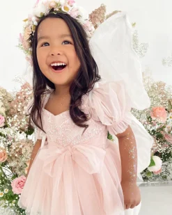 Jewel Sequin Pastel Pink Sparkle Baby Girl Romper