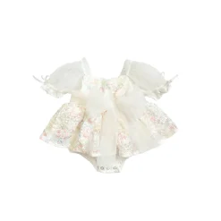 Josephine Lace Blossom Baby Girl Romper