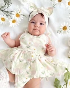 Juni Daisy Baby Girl Floral Romper