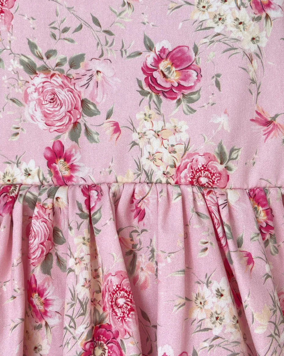 Lila Rosemary Baby Girl Floral Romper