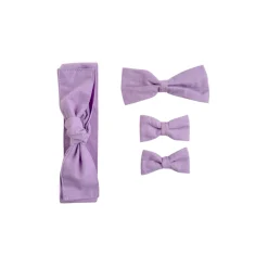 Lilac Pink Rose Baby Girl Tulle Hair Accessories