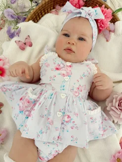 Loralai Baby Girl Floral Romper