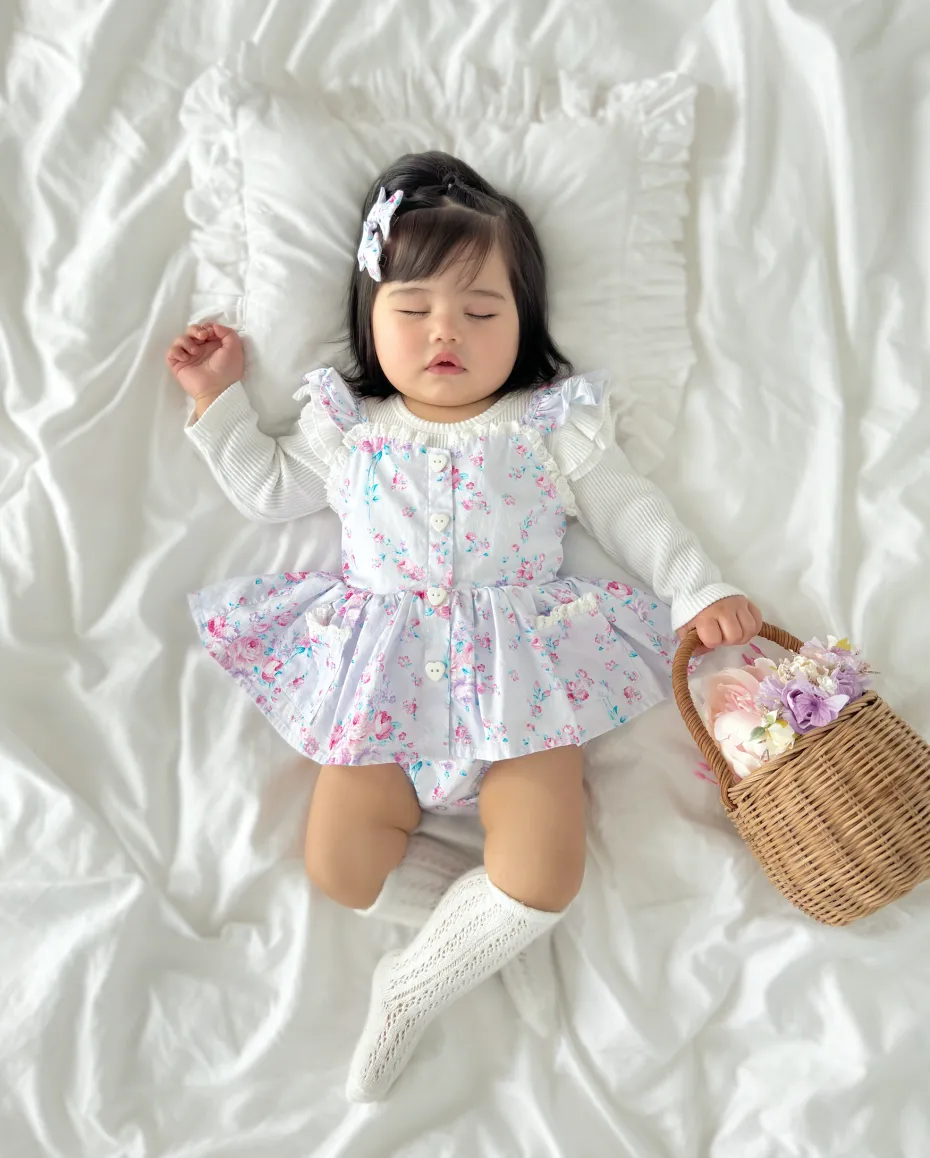 Loralai Baby Girl Floral Romper
