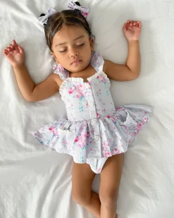 Loralai Baby Girl Floral Romper