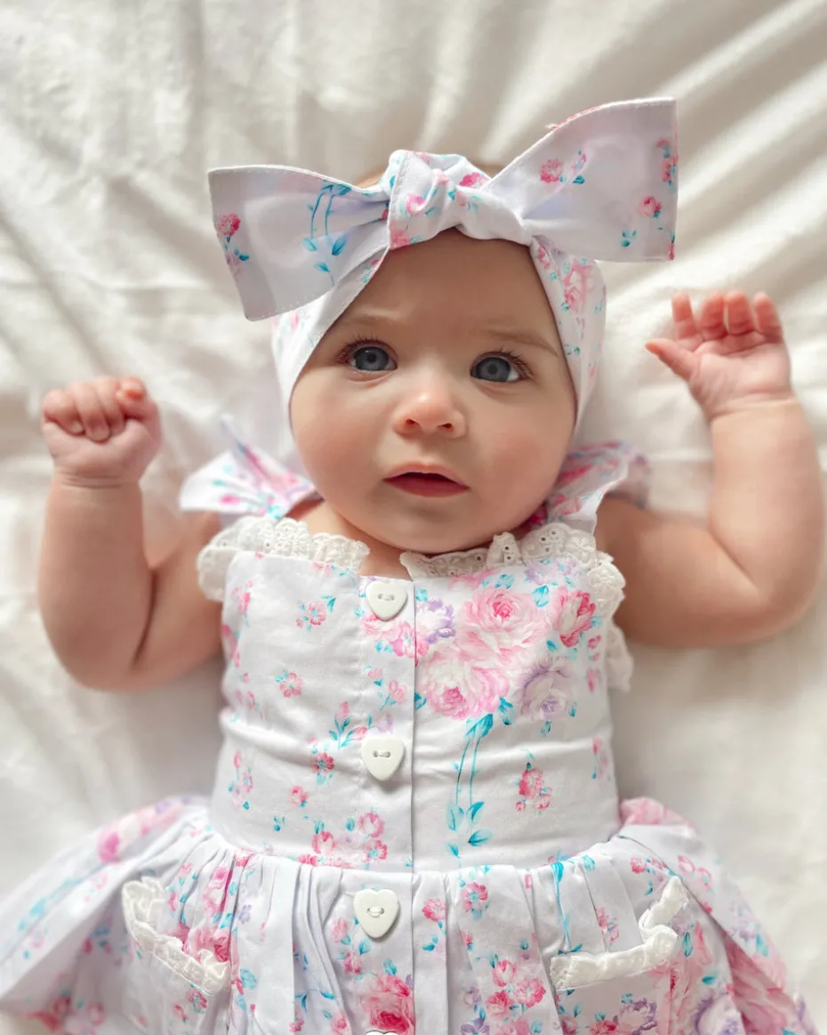 Loralai Baby Girl Floral Romper