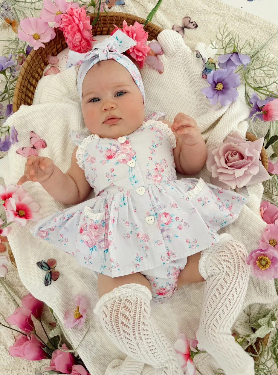 Loralai Baby Girl Floral Romper