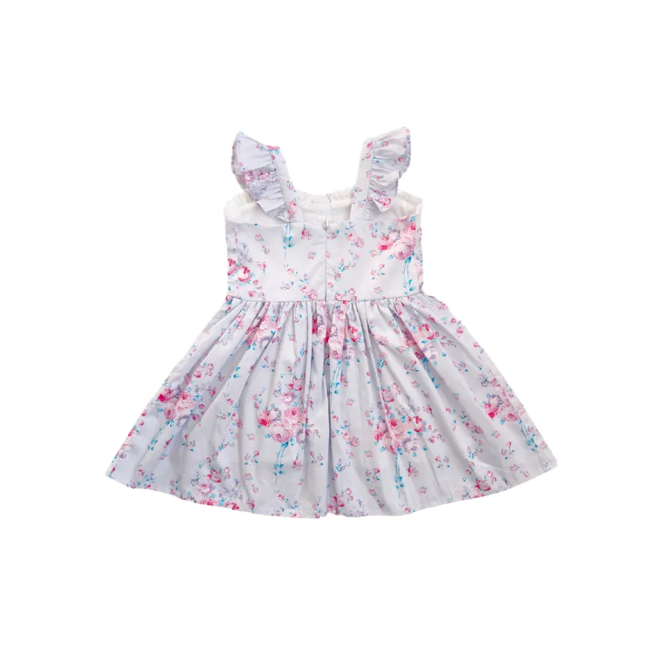 Loralai Girls Lavender Floral Dress