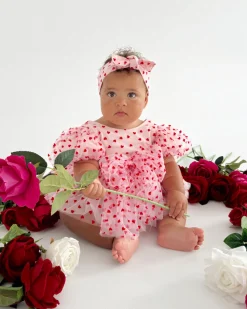 Lover Pink Heart Baby Girl Tulle Hair Accessories