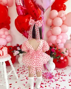 Lover Pink Heart Baby Girl Romper