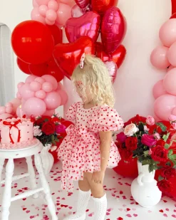 Lover Pink Heart Baby Girl Romper