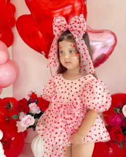 Lover Pink Heart Baby Girl Romper
