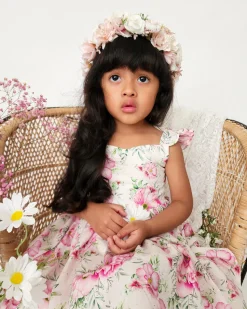 Lucinda Girls Floral Pink Dress