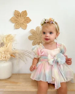 Luna Stretch Baby Girls Flower Crown