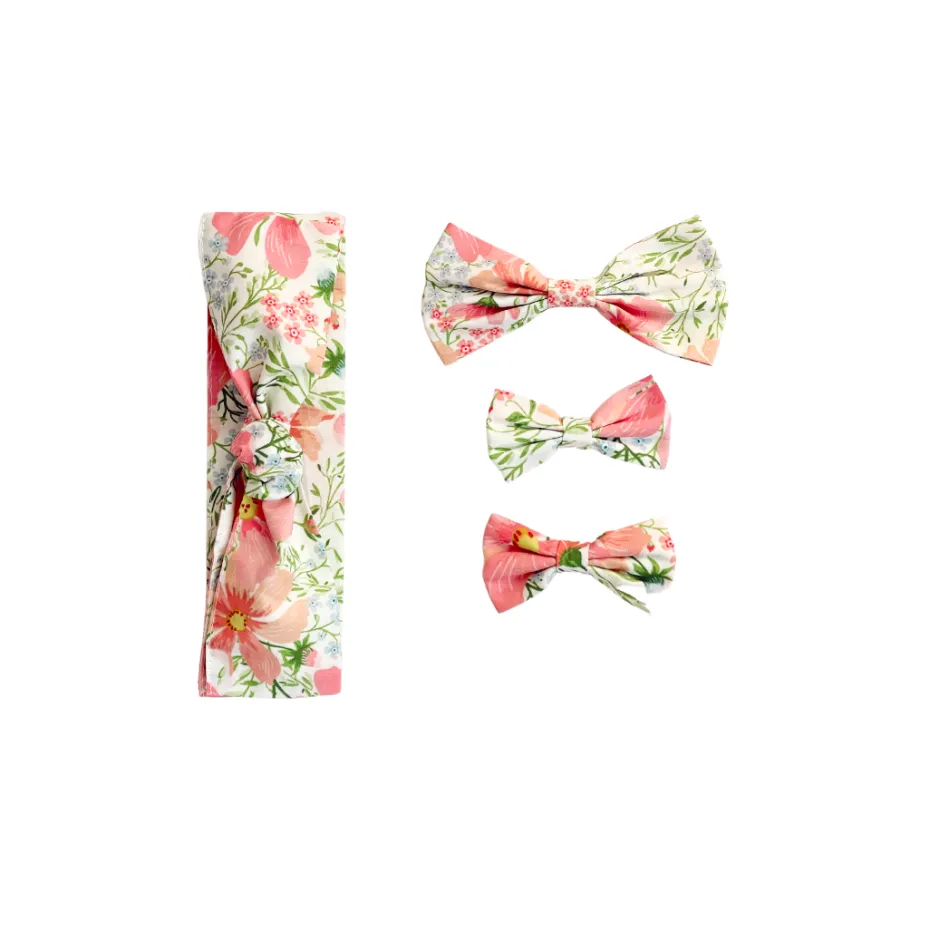 Malibu Belle Baby Girl Floral Hair Accessories