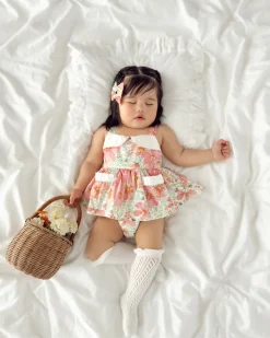 Malibu Belle Baby Girl Floral Romper