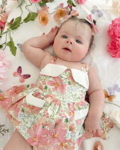 Malibu Belle Baby Girl Floral Romper