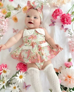 Malibu Belle Baby Girl Floral Romper
