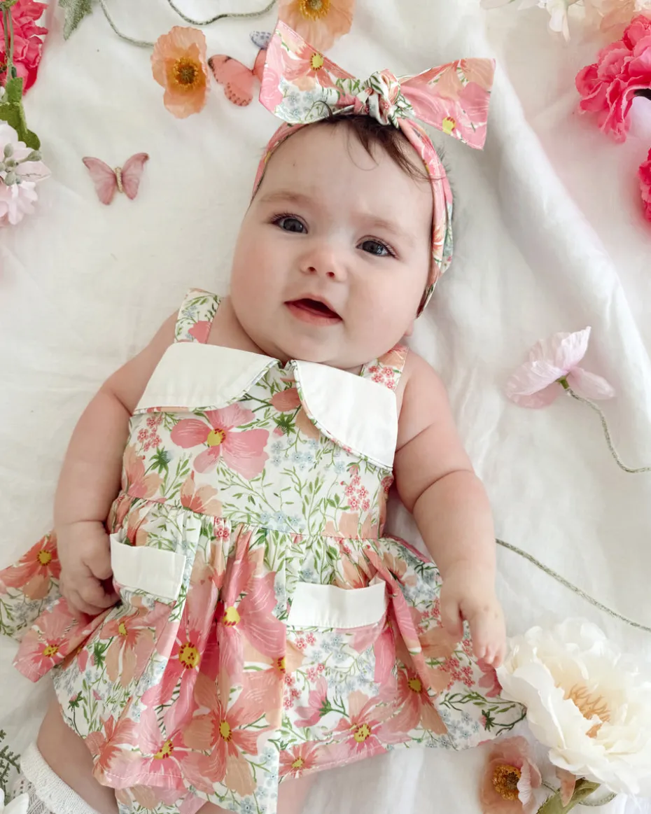 Malibu Belle Baby Girl Floral Romper