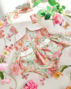 Malibu Belle Baby Girl Floral Romper
