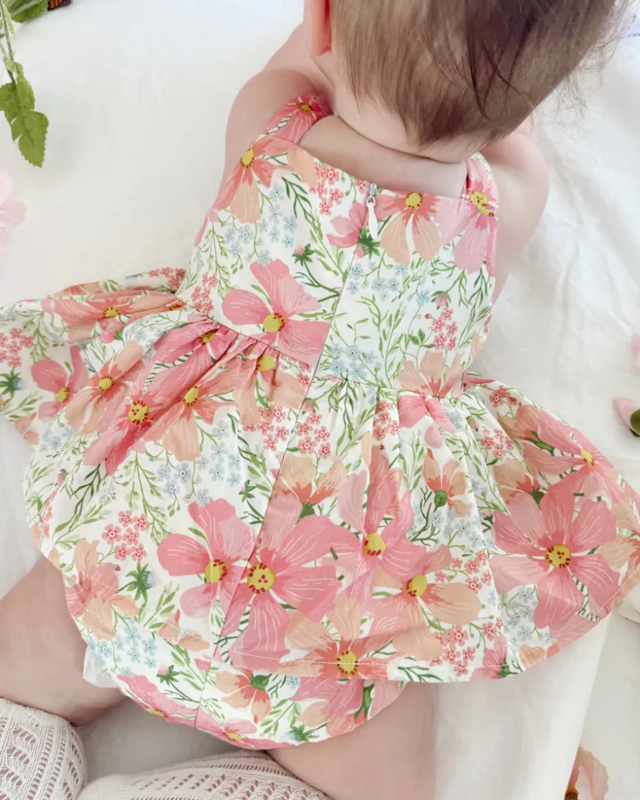 Malibu Belle Baby Girl Floral Romper