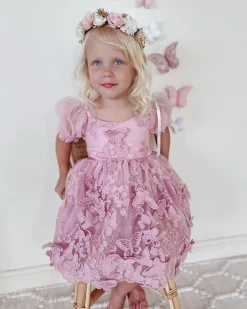Margot Dusty Rose Girls Party Dress