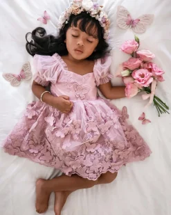 Margot Dusty Rose Girls Party Dress