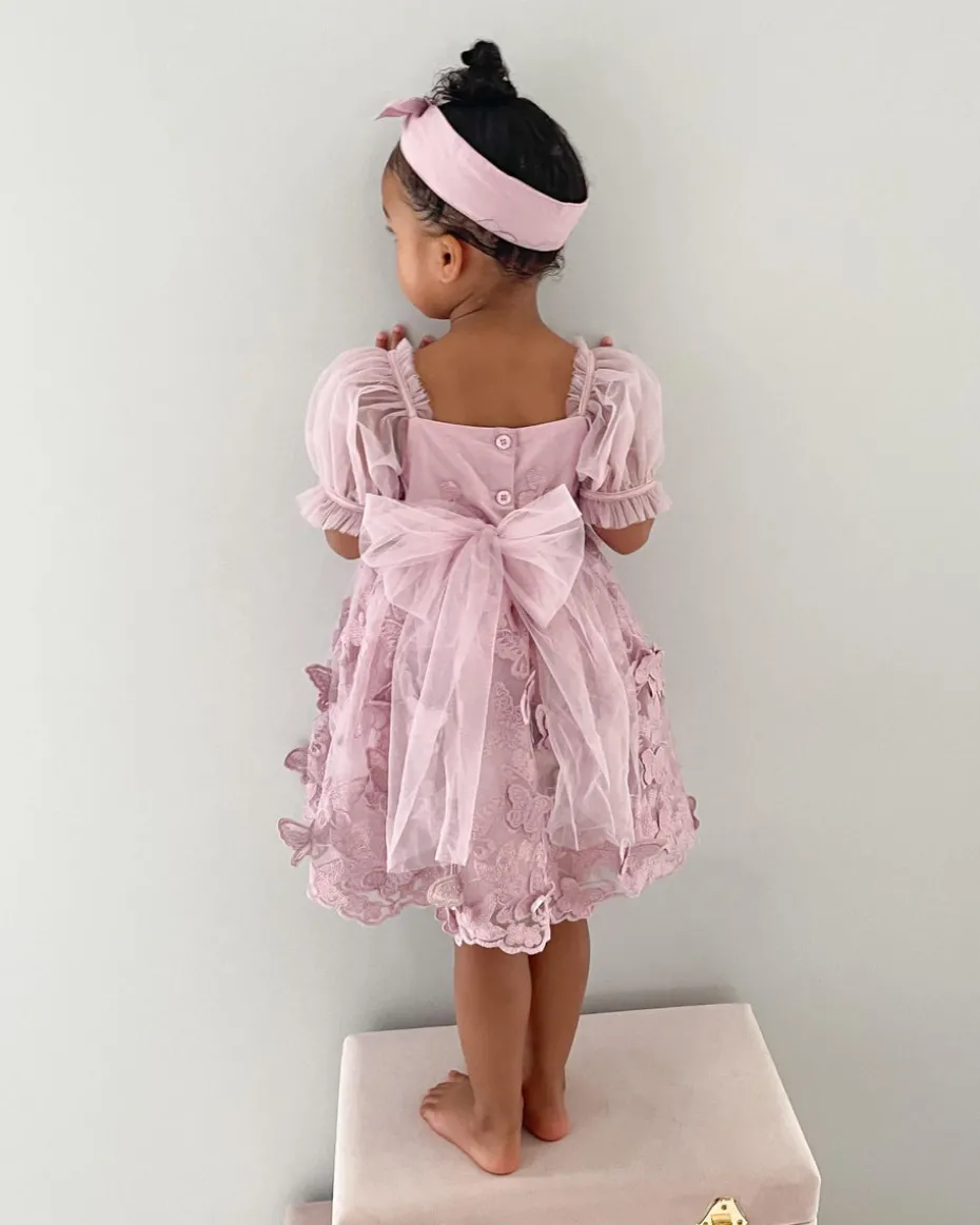 Margot Dusty Rose Girls Party Dress