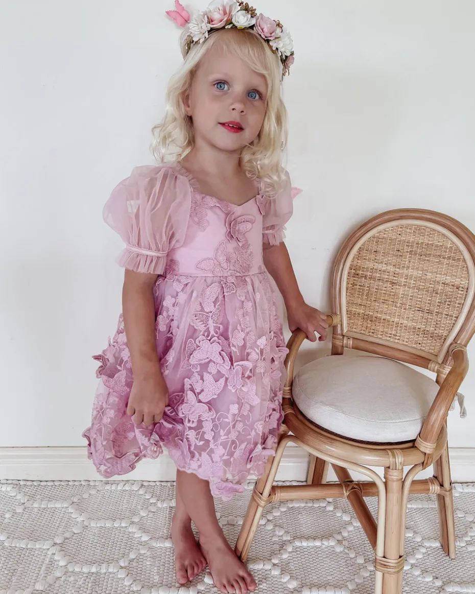Margot Dusty Rose Girls Party Dress
