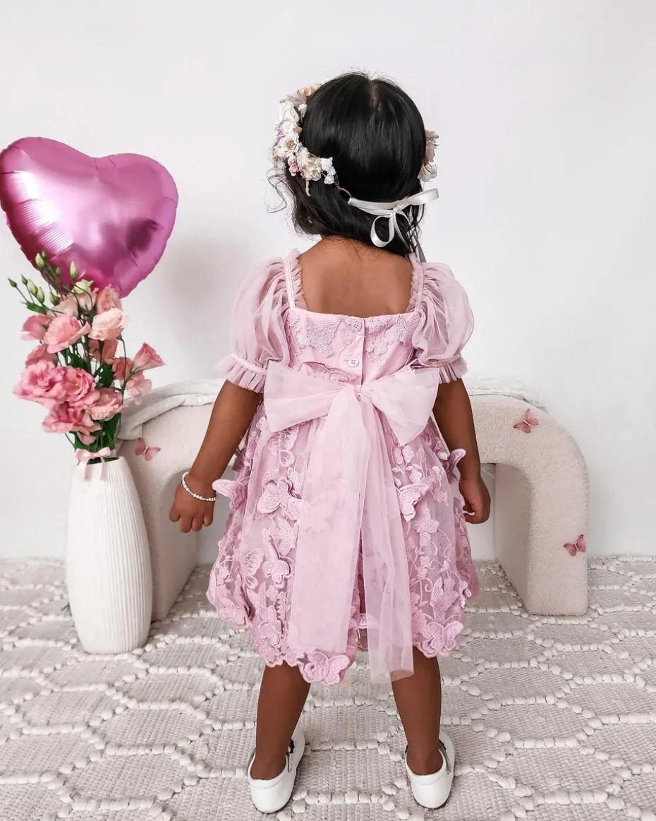 Margot Dusty Rose Girls Party Dress