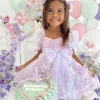 Margot Lilac Pink Rose Girls Party Dress