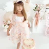 Margot Peach Rose Girls Party Dress